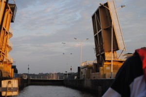 Road bridge up and exiting