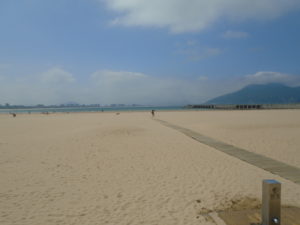 The Town beach (extends for 1.5 miles)