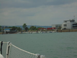 Entrance to marina