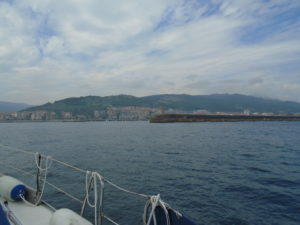 Entering Castro Urdiales