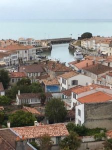 Town from the Bell Tower. Inner and Avant basins visible. Bassin à Flot hidden to left.